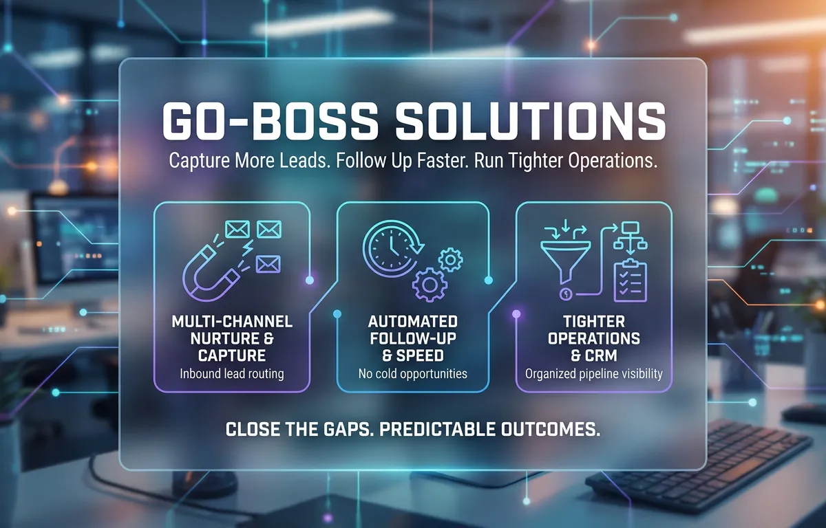 GO-BOSS dashboard and automation workflow visualization